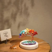 Valkyrie 7 Çakra Reiki Para Ağacı – Doğal Kristal Taş Dekor, Enerji Dengeleme, Feng Shui, Şans ve Pozitif Enerji - 4