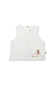 Bistyle I Am So Bear Çift Taraflı Bebe Yelek 18103 Bej Ekru thumbnail 1