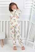 Cute Ananas Desenli Kız Çocuk Pijama Takımı - 6