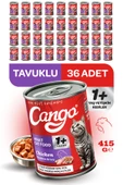 Cango Yetişkin Yaş Kedi Maması Tavuklu 415Gr 36Lı - 1