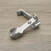 Uzun Askı Flanşı Dolap Boru Sabitleme Kıyafet Elbise Askı Flanş Aparatı Krom 60 mm (2 ADET) thumbnail 4