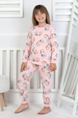 Cute Ananas Desenli Kız Çocuk Pijama Takımı - 9