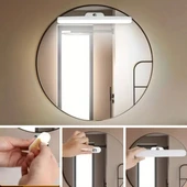 BUFFER® Dokunmatik USB İle Şarj Olabilen 27 cm Led Aydınlatma Makyaj Aynası Işığı - 7