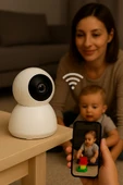 ROSE AHD-20600 Wi-Fi Kamera HD Görüntü Gece Görüş Hareket Algılama Sesli Takip - 2