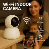 ROSE AHD-20600 Wi-Fi Kamera HD Görüntü Gece Görüş Hareket Algılama Sesli Takip - 3