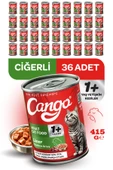 Cango Yetişkin Yaş Kedi Maması Ciğerli 415Gr 36Lı thumbnail 1