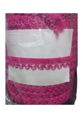 Çamaşır Lastiği Dantelli 1 cm 1 Metre Fuşya - 1