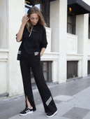 Kadın Polo Yaka Paça Yırtmaçlı Ribanalı İkili Takım thumbnail 3