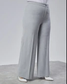 Poly Viscose Full Lycra Beli̇ Lasti̇kli̇ Battal Pantolon thumbnail 3