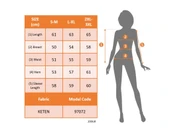 Kadın Uzun Kollu V Yakalı Desenli önü Düğmeli Ithal Keten Bluz thumbnail 7