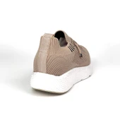 Kadın  Bej Triko Günlük Rahat Ortopedik Terletmeyen Spor Sneaker Ayakkabı thumbnail 5
