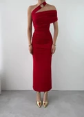 Reta Çapraz Omuz Elbise - 2