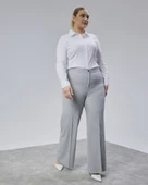 Poly Viscose Full Lycra Beli̇ Lasti̇kli̇ Battal Pantolon thumbnail 1