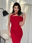 Reta Çapraz Omuz Elbise - 1