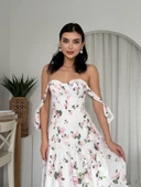 Poses Omuz Bağlamalı Elbise thumbnail 9