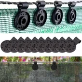 BUFFER® 10 Adet Güneşlik Filesi Sabitleme Klipsleri, Gölgelik Bezi ve Brandalar İçin Dayanıklı Plastik Kelepçe Kancaları - 1