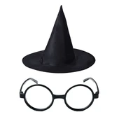Harry Potter Şapkası ve Gözlüğü Siyah Renk - 1