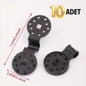 BUFFER® 10 Adet Güneşlik Filesi Sabitleme Klipsleri, Gölgelik Bezi ve Brandalar İçin Dayanıklı Plastik Kelepçe Kancaları - 10