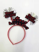 Happy Birthday Neon Renk Doğum Günü Tacı 12 Adet - 8