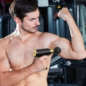 BUFFER® 4 Başlıklı USB Şarj Olabilen Masaj Tabancası thumbnail 2