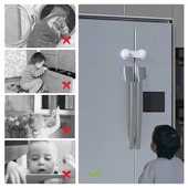 BUFFER® Bebek Çocuk Güvenliği Çekmece ve Dolap İçin Kendiliğinde Yapışkanlı Vidasız Kapak Kilidi - 11