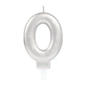 0 Rakamı Mum Gümüş Renk thumbnail 2