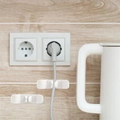 Buffer 6'lı Pratik Kablo Toparlayıcı Yapışkanlı Klips Mutfak Air Fryer Kettle Kahve Tost Makinası - 3