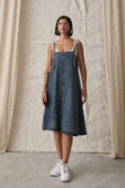 Mavi Askı Aparatlı Kot Elbise thumbnail 1