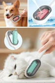 BUFFER® Su Hazneli Kedi ve Köpek Tüyü Toplamama Fırçası Su Hazneli Pet Tarağı thumbnail 7
