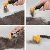 BUFFER® Fubminator Kedi Köpek Tüy Toplama Tarağı  Kaşıma Aparatı 4,5 Cm - 3