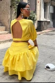 Crop Bluz Ve Kat Kat Etekli Takım 10207 - 8