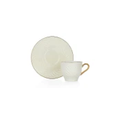Renkli Fincan Takımı ve Bambu Servis Tepsisi - 6