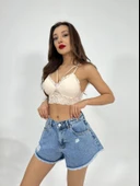 6033 KOT ŞORT-MAVİ thumbnail 5