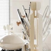 Mutfak Tava Tencere Kapak Tutucu Organizer Raf thumbnail 4