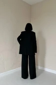 Siyah Klas Ceket Ve Yelek Ve Pantolon Takım - 4