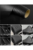 100x50 cm Siyah Suni Deri Tamir Yama Bandı Yapışkanlı Araba Motosiklet Sele Koltuk Döşeme Yaması thumbnail 3