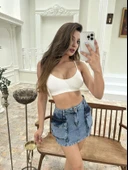 6458 DENİM LOW WAIST SKIRT-MAVİ thumbnail 2