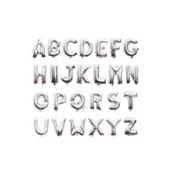 Gümüş Rengi Folyo Balon 1 Metre thumbnail 3