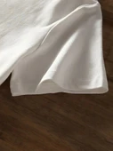 Baskılı Oversize Bisiklet Yaka T-shirt - Beyaz - 3