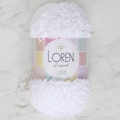 Loren Lamb Beyaz El Örgü İpi - R001 - 34418 thumbnail 1