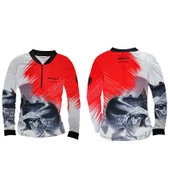 Wily Wear UV Korumalı Balıkçı T-Shirt Fermuarlı Vision Red - 2