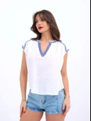 7162 BLUZ-BEYAZ thumbnail 6