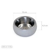 Mikopet Organik Seramik Mama Kabı Gri - 7