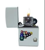 Zippo 8 Ball White Matte Dizayn Çakmak - 3