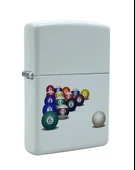 Zippo 8 Ball White Matte Dizayn Çakmak - 2