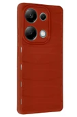 Xiaomi Redmi Note 13 Pro 4G Kılıf Bibercas Silikon Kapak - Kırmızı - 2
