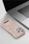 iPhone 14 Pro Bright Simli Kapak - Pembe - 3