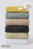 6'lı Karışık Greek El Havlusu - 50x90 Cm, 225 Gr, %100 Pamuk, Spa Ve Otel Havlusu, Günlük Kullanıma Uygun thumbnail 1