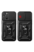 iPhone 16 Pro Max Kılıf Pars Lens Yüzüklü Silikon - Lacivert - 2