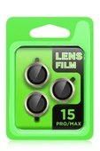 iPhone 15 Pro Raze Metal Kamera Lens - Siyah - 2